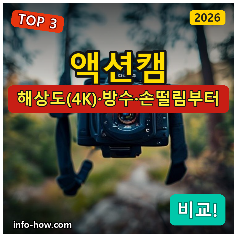 액션캠, 입문 가성비냐 4K 브이로그냐