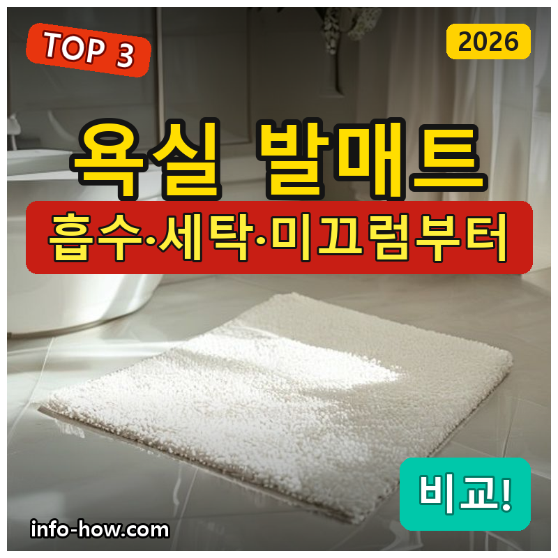 욕실 발매트, 극세사냐 규조토냐