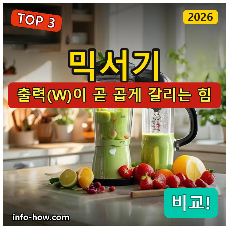 믹서기, 소형 다용도 vs 대용량 스텐