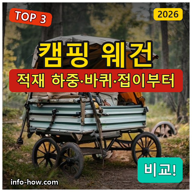 캠핑 웨건, 접이식 가성비냐 벤치형이냐
