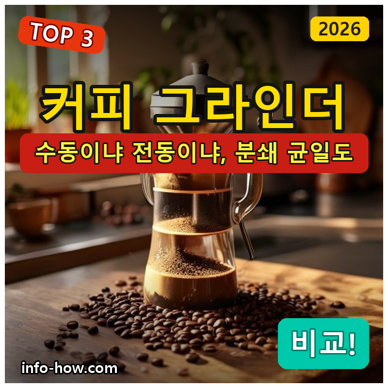 커피 그라인더, 수동이냐 전동이냐