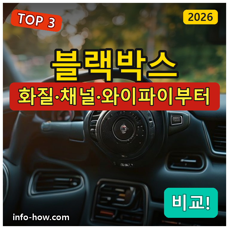 블랙박스, 가성비 2채널이냐 QHD냐