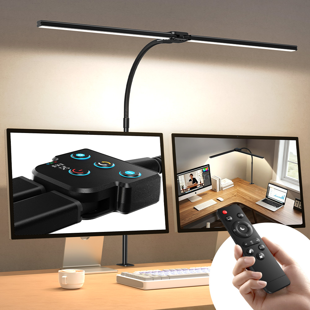 ACMEZING 접이식 클립형 LED 와이드 스탠드 25가지 색온도 밝기 리모컨 D8