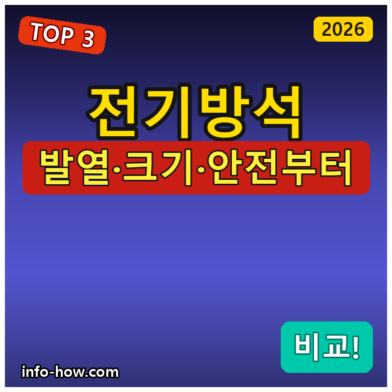 전기방석, 카본 가성비냐 황토냐