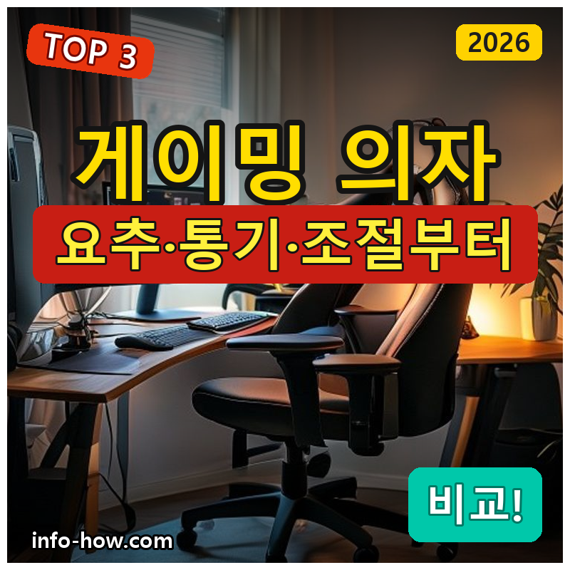 게이밍 의자, 가성비냐 메쉬 요추 보호냐