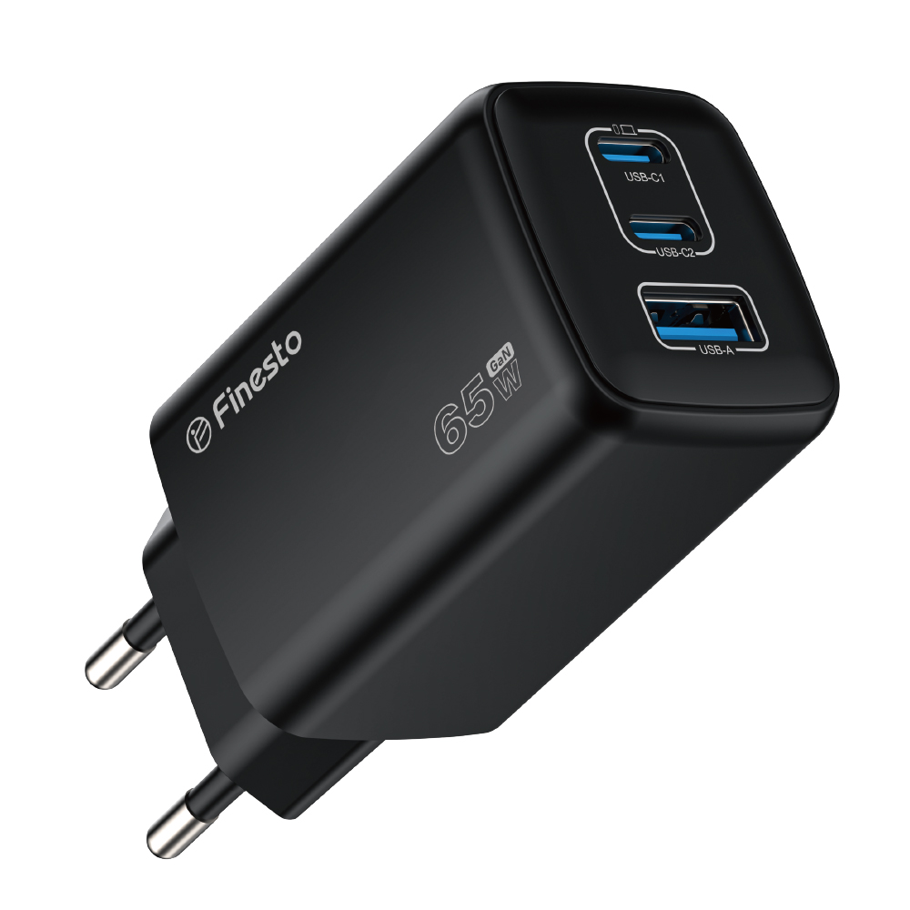 피네스토 65W GaN 3포트 초고속 충전기 QC4.0