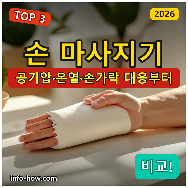 손 마사지기, 공기압 가성비냐 온열 프리미엄이냐