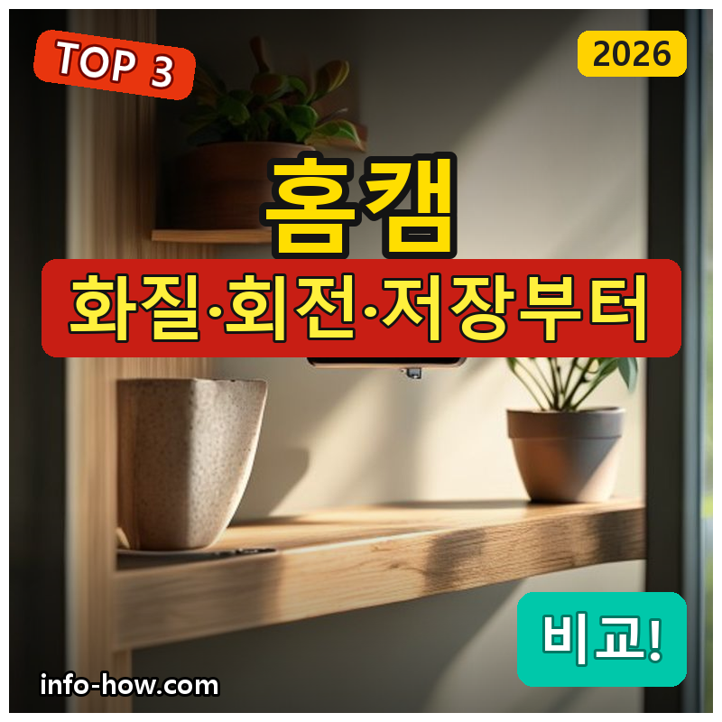 홈캠, 가성비 회전형이냐 4K냐
