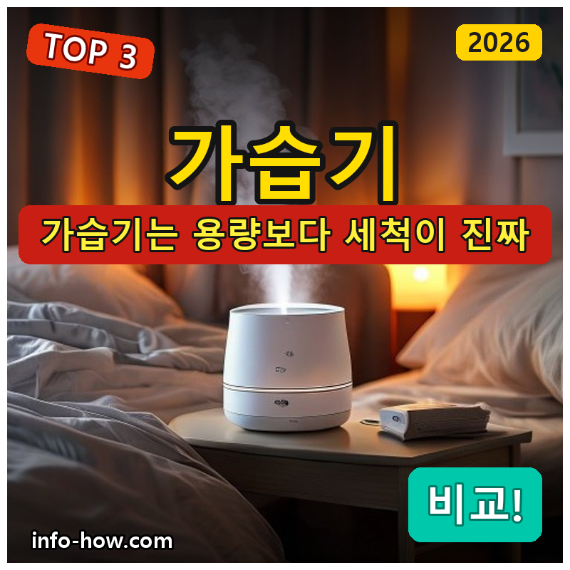 가습기, 대용량 초음파 vs 탁상용 미니