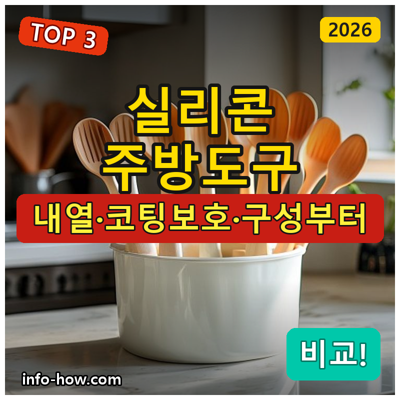 실리콘 주방도구, 가성비 4종이냐 브랜드냐