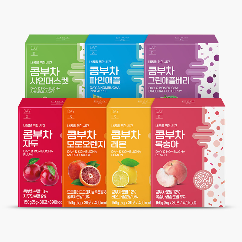 데이앤 콤부차 복숭아 자두 파인애플 레몬 등 다양한 맛 70포
