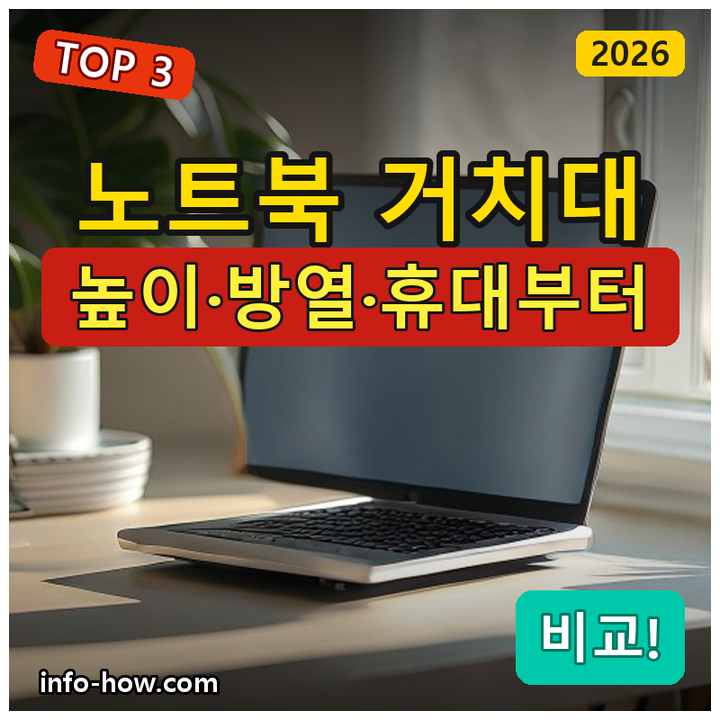 노트북 거치대, 휴대용이냐 회전형이냐