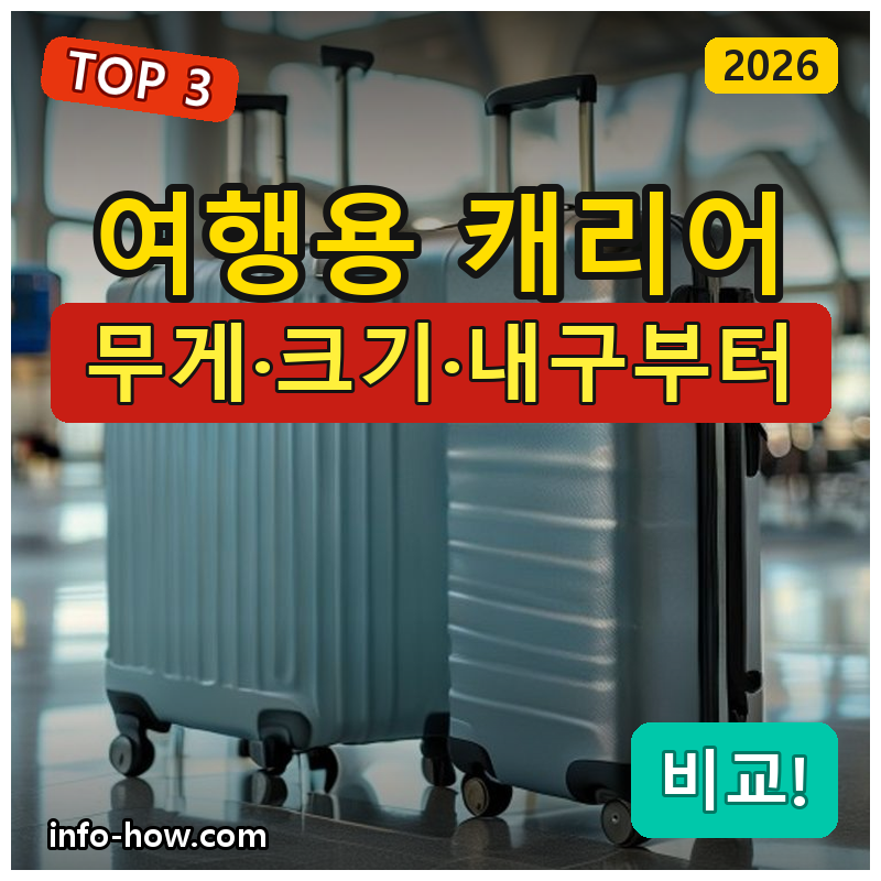 여행용 캐리어, 가성비냐 튼튼함이냐