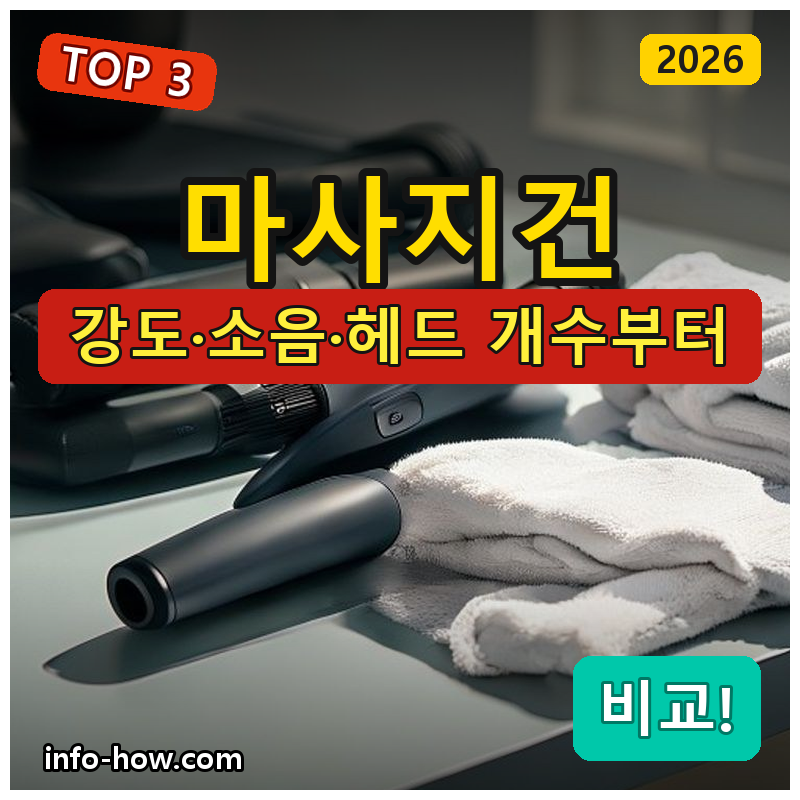 마사지건, 저렴한 미니 vs 헤드 많은 다용도