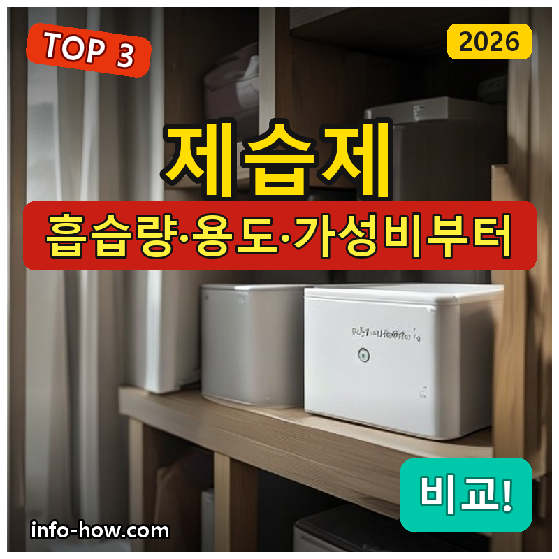 제습제, 옷장용이냐 대용량이냐