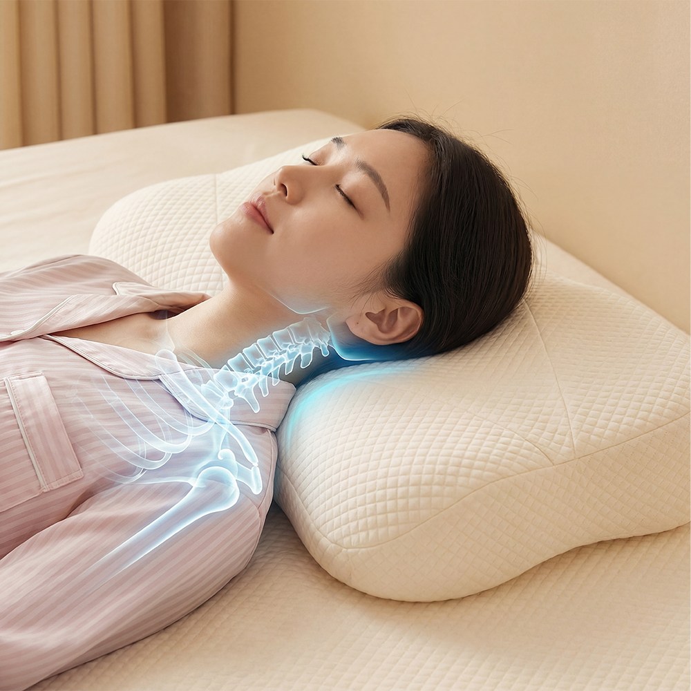 HOMEY NEST 프리미엄 경추베개 인체공학 초고밀도 메모리폼 베개