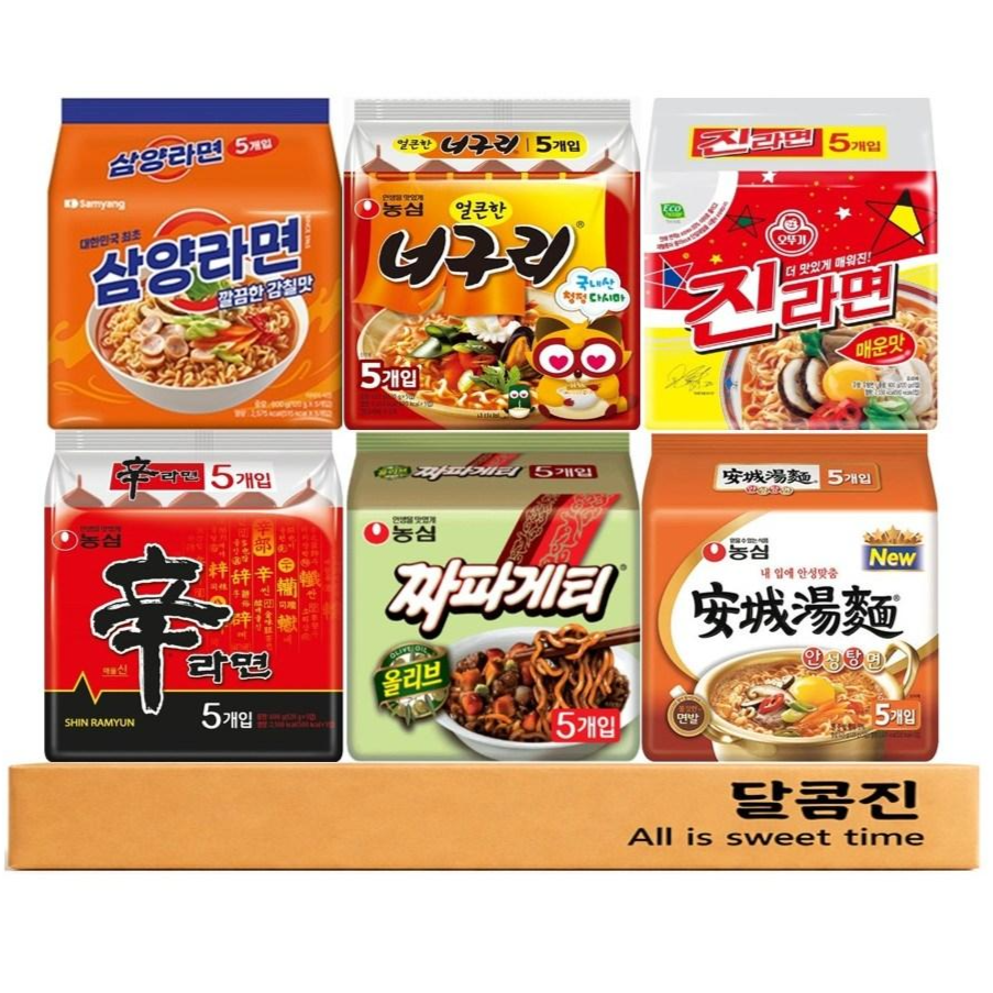 봉지라면 혼합 30 신라면 짜파게티 안성탕면 삼양라면 너구리 진라면