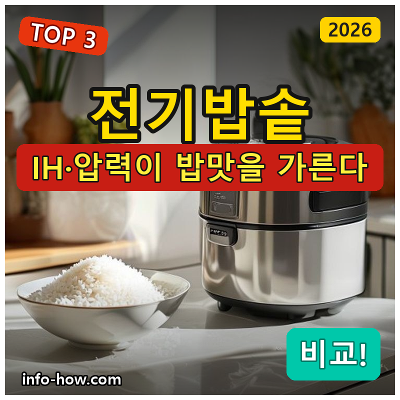전기밥솥, 열판 소형 vs IH압력 밥맛