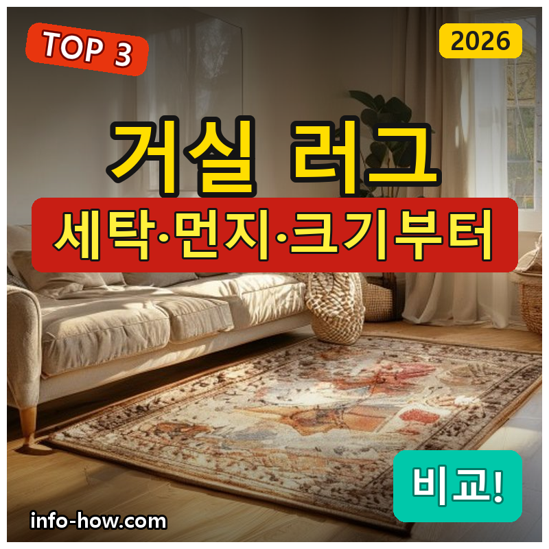 거실 러그, 워셔블 가성비냐 대형이냐