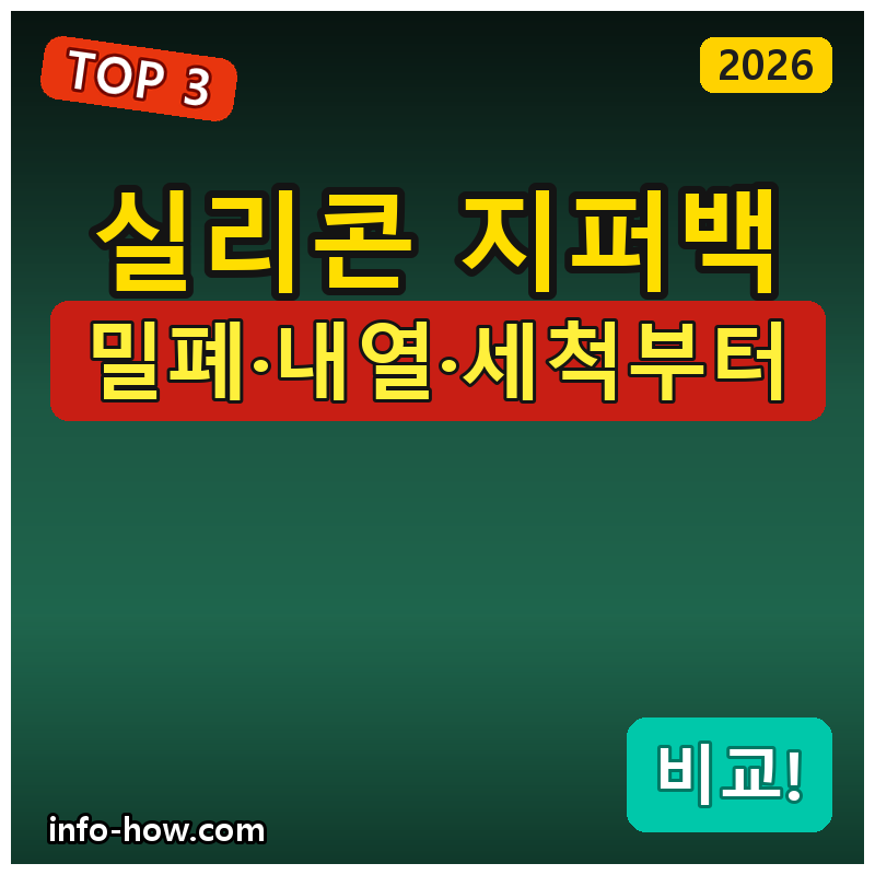 실리콘 지퍼백, 가성비냐 프리미엄이냐