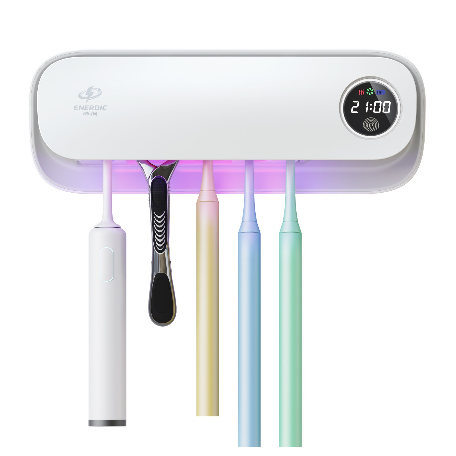 에너딕 AI 스마트 UV-C 케어 칫솔 살균기 화이트 M4A-PLUS