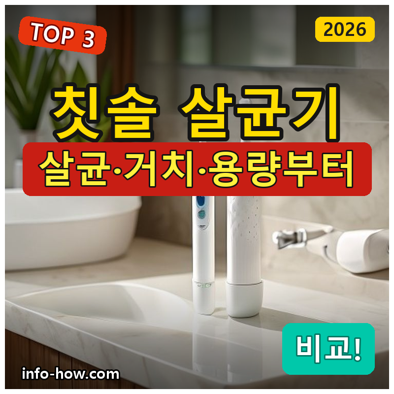 칫솔 살균기, 휴대용이냐 프리미엄이냐