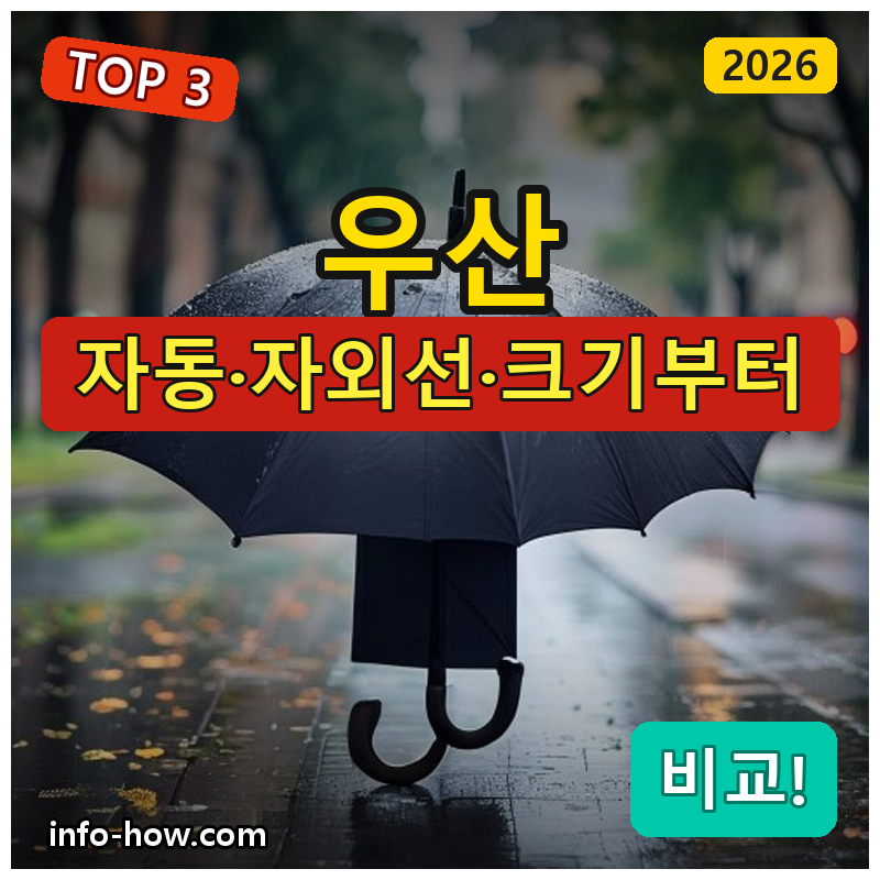 우산, 3단 자동이냐 대형 겸용이냐