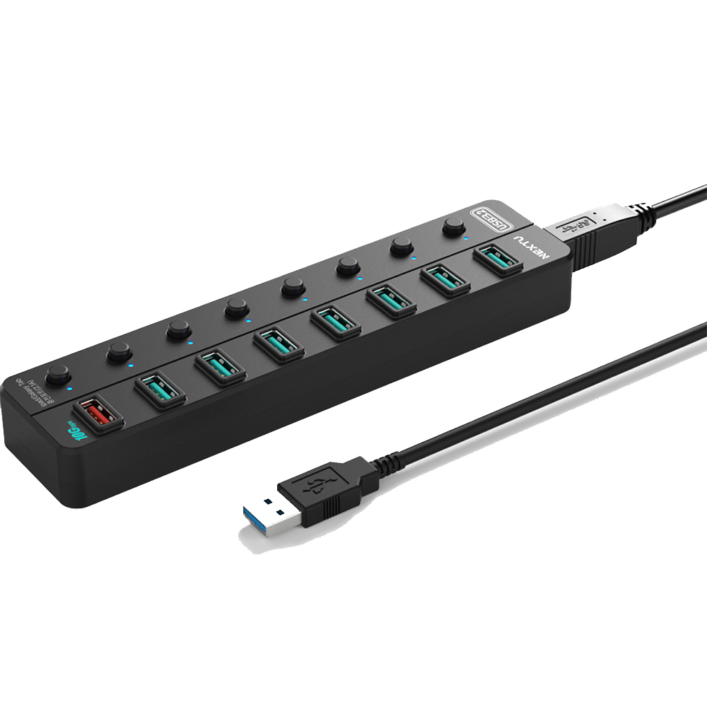 넥스트유 8포트 유전원 USB3.2 멀티허브 NEXT-UH358