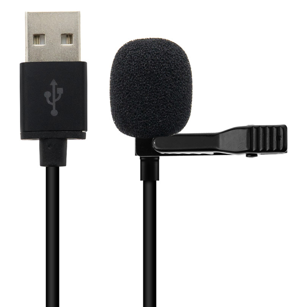 컴스 USB 핀마이크 클립형 소형 마이크