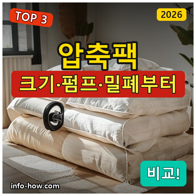압축팩, 의류 가성비냐 자동펌프냐