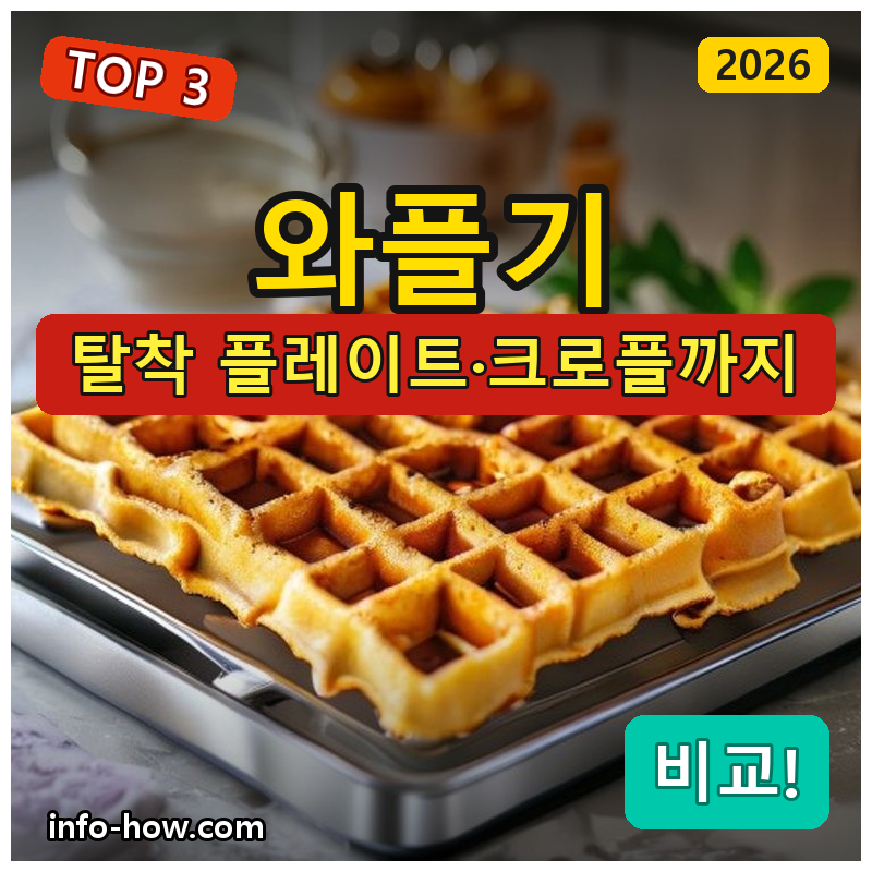 와플기, 미니 가성비냐 플레이트 교체형이냐