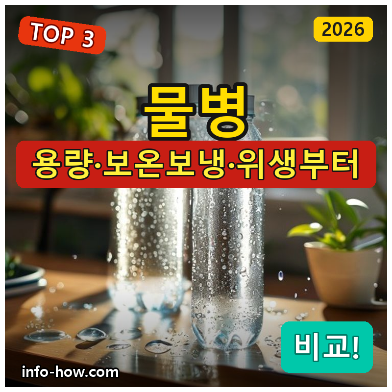 물병, 가성비 텀블러냐 대용량이냐