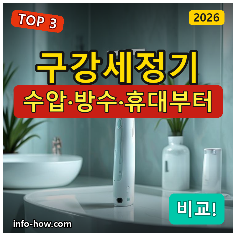 구강세정기, 가성비냐 파나소닉이냐