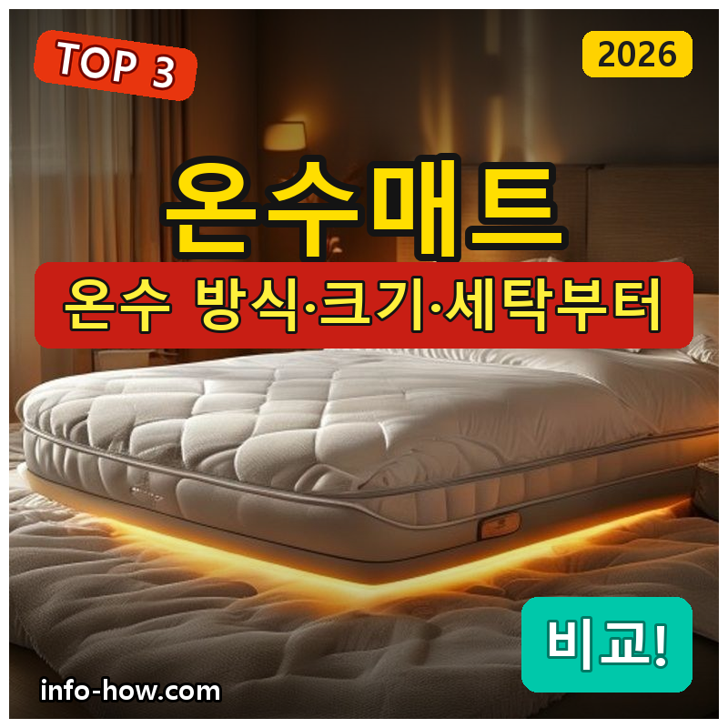 온수매트, 가성비냐 사계절 냉온수냐