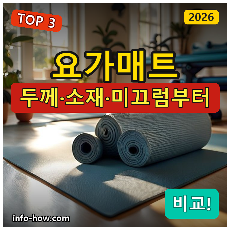 요가매트, NBR 가성비냐 TPE 두께냐